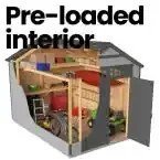 Majestic 8 ft. x 12 ft. Wood Storage Shed