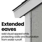 Majestic 8 ft. x 12 ft. Wood Storage Shed