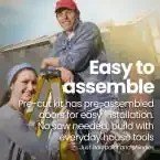 Majestic 8 ft. x 12 ft. Wood Storage Shed