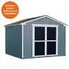 Handy Home Products Princeton 10 ft. x 10 ft. Wood Storage Shed