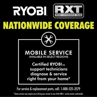 RYOBI 80V HP Brushless 42 in. Battery Electric Cordless Zero Turn Riding Mower Batteries and Charger 80V Batteries 40V