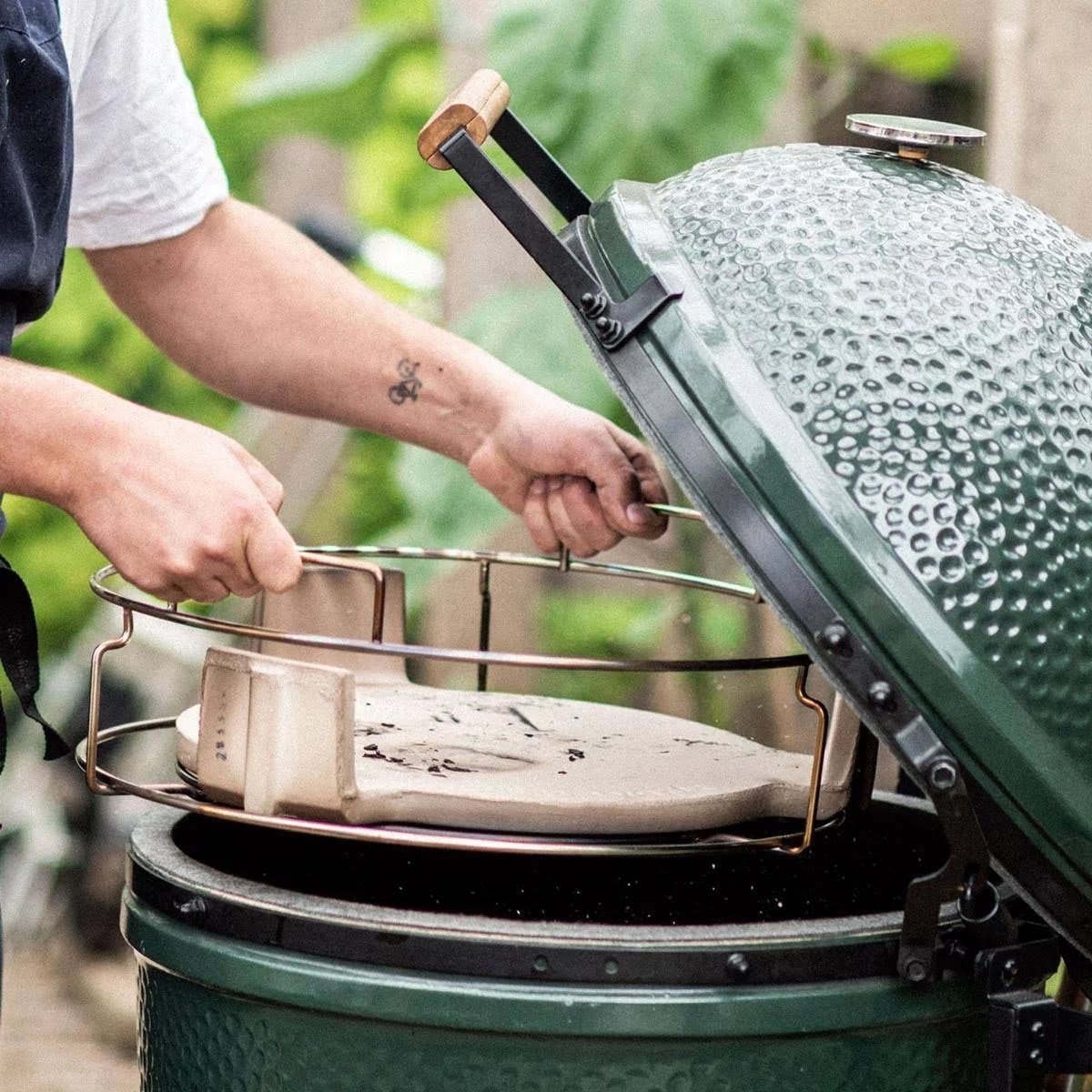 Big Green Egg 18.25 in. Large Charcoal Kamado Grill and Smoker Green