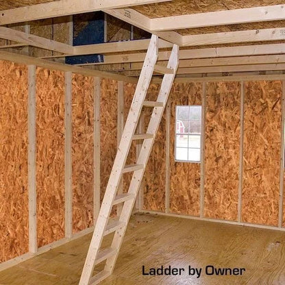 Hampton 12 ft. W x 16 ft. D Wood Storage Shed Kit with Floor (192 Sq. ft.) Installtion Included