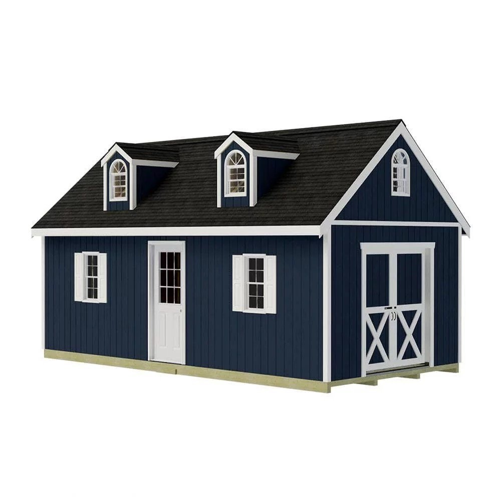 Best Barns Sheds & Storage Arlington 12′ x 16′ Wood Storage Shed Kit Installation Included