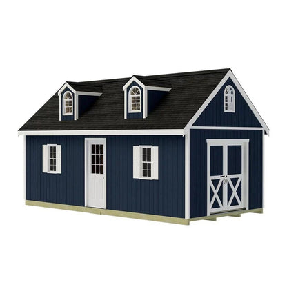 Best Barns Sheds & Storage Arlington 12′ x 16′ Wood Storage Shed Kit Installation Included