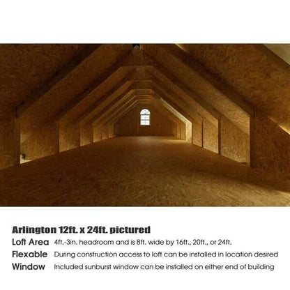 Best barns 12-ft x 20-ft Arlington with Floor Gable Engineered Storage Shed Installation Included