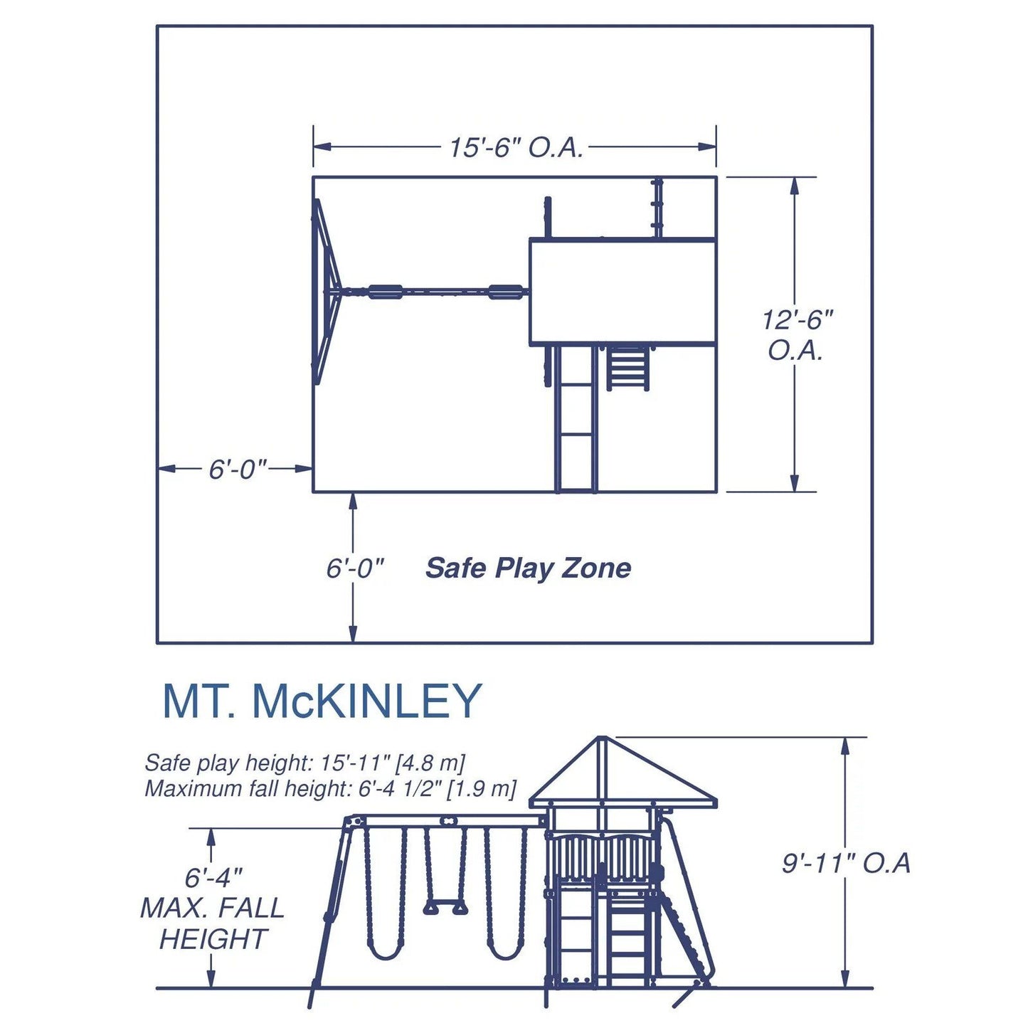 Backyard Discovery Mount McKinley All Cedar Wood Swing Set