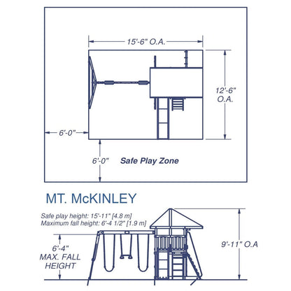 Backyard Discovery Mount McKinley All Cedar Wood Swing Set