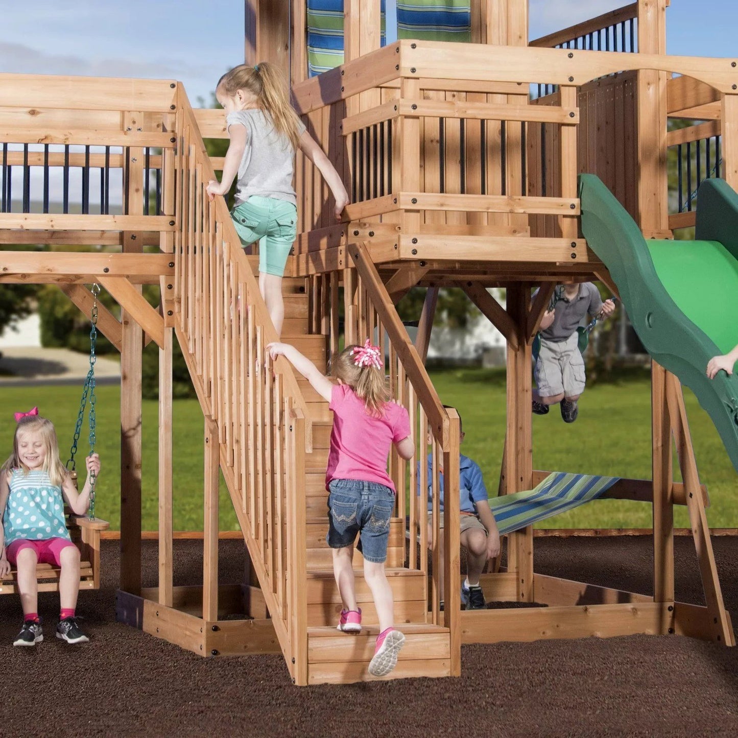 Backyard Discovery Caribbean Cedar Swing Set