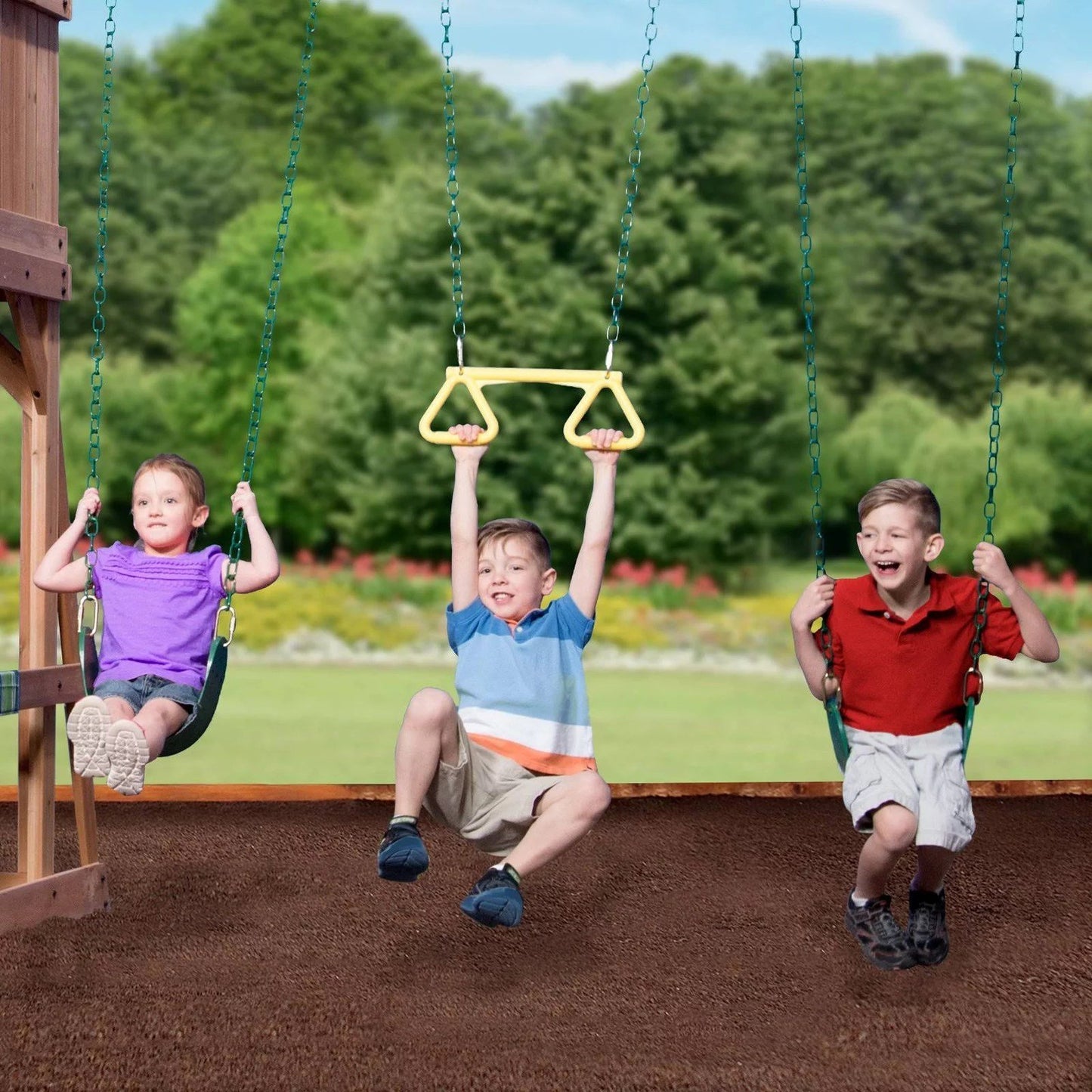 Backyard Discovery Caribbean Cedar Swing Set