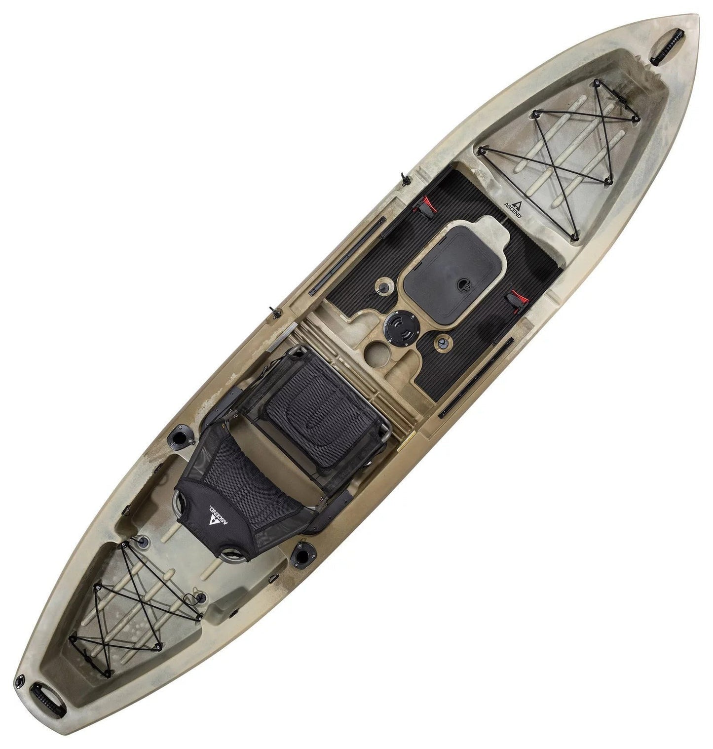 Ascend 12T Sit-On-Top Kayak – Stable & Spacious Fishing and Recreation Kayak