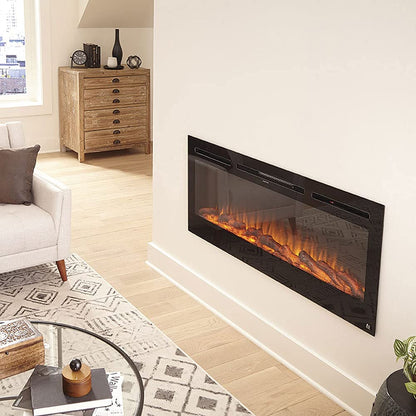 The Sideline 50 Inch Recessed Smart Electric Fireplace 80004