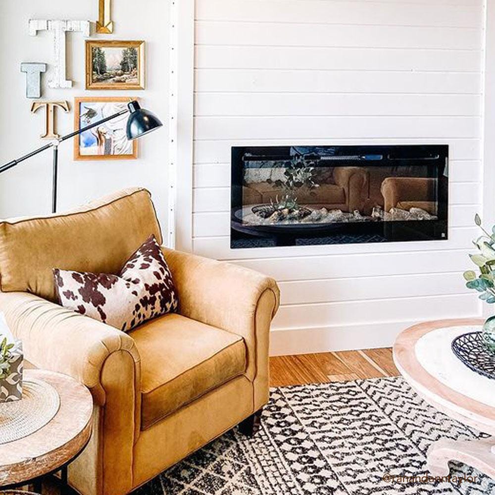 The Sideline 50 Inch Recessed Smart Electric Fireplace 80004