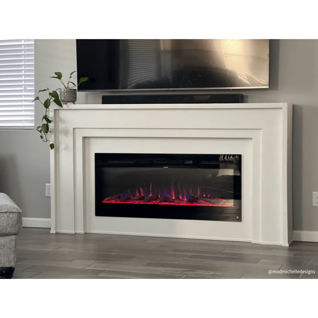 The Sideline 50 Inch Recessed Smart Electric Fireplace 80004