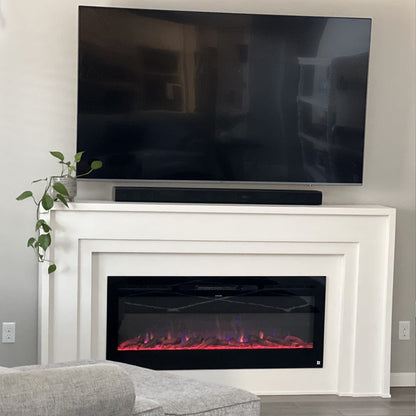 The Sideline 50 Inch Recessed Smart Electric Fireplace 80004